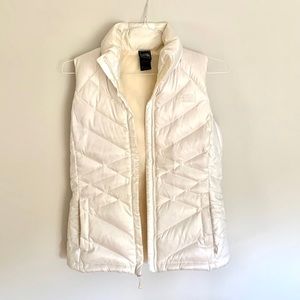 Northface White Puffer Vest